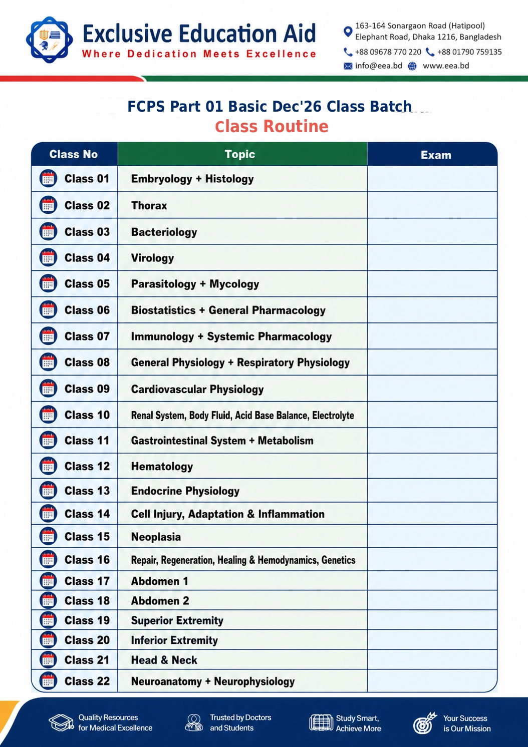 FCPS December Batch - Routine 01 - Gyane & Obs (Basic)