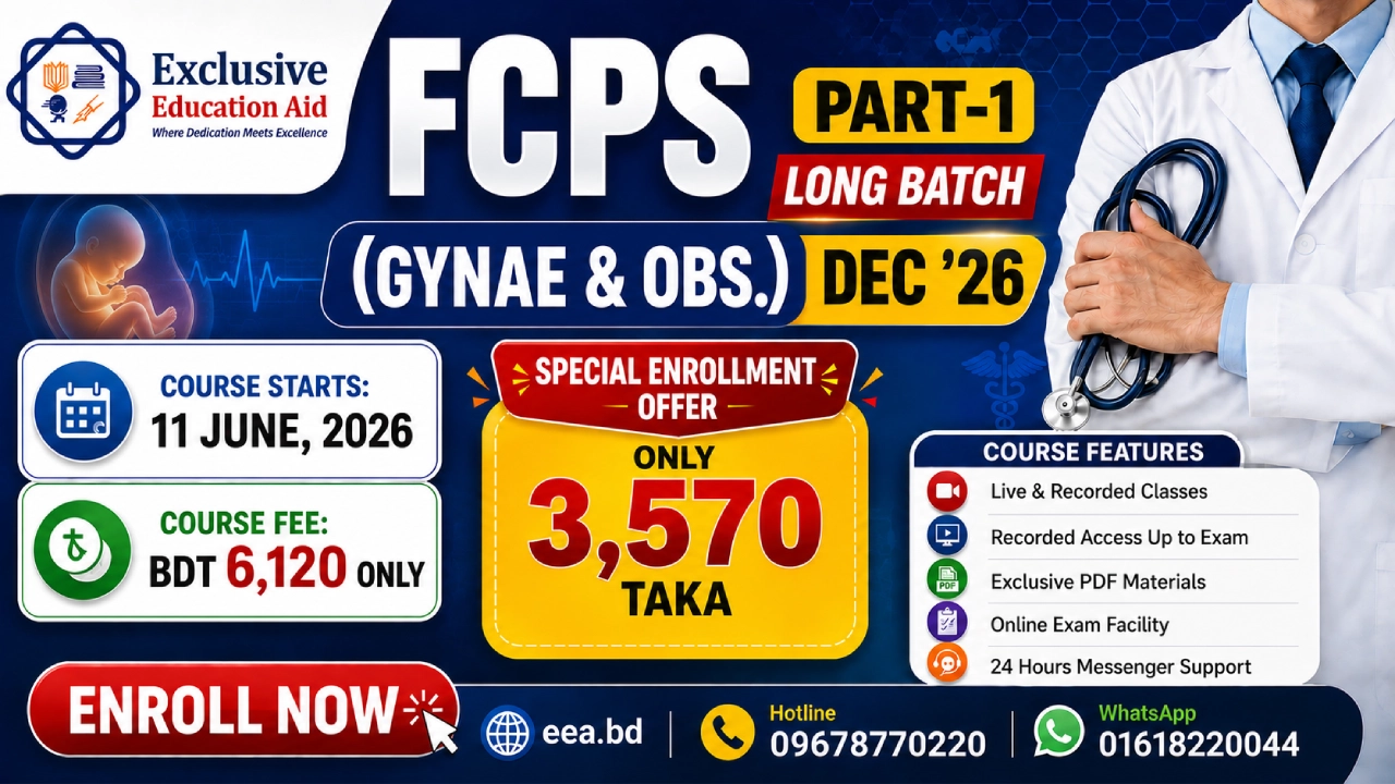 3rd FCPS Part-1 Long Batch (Gynae & Obs.) Dec 26