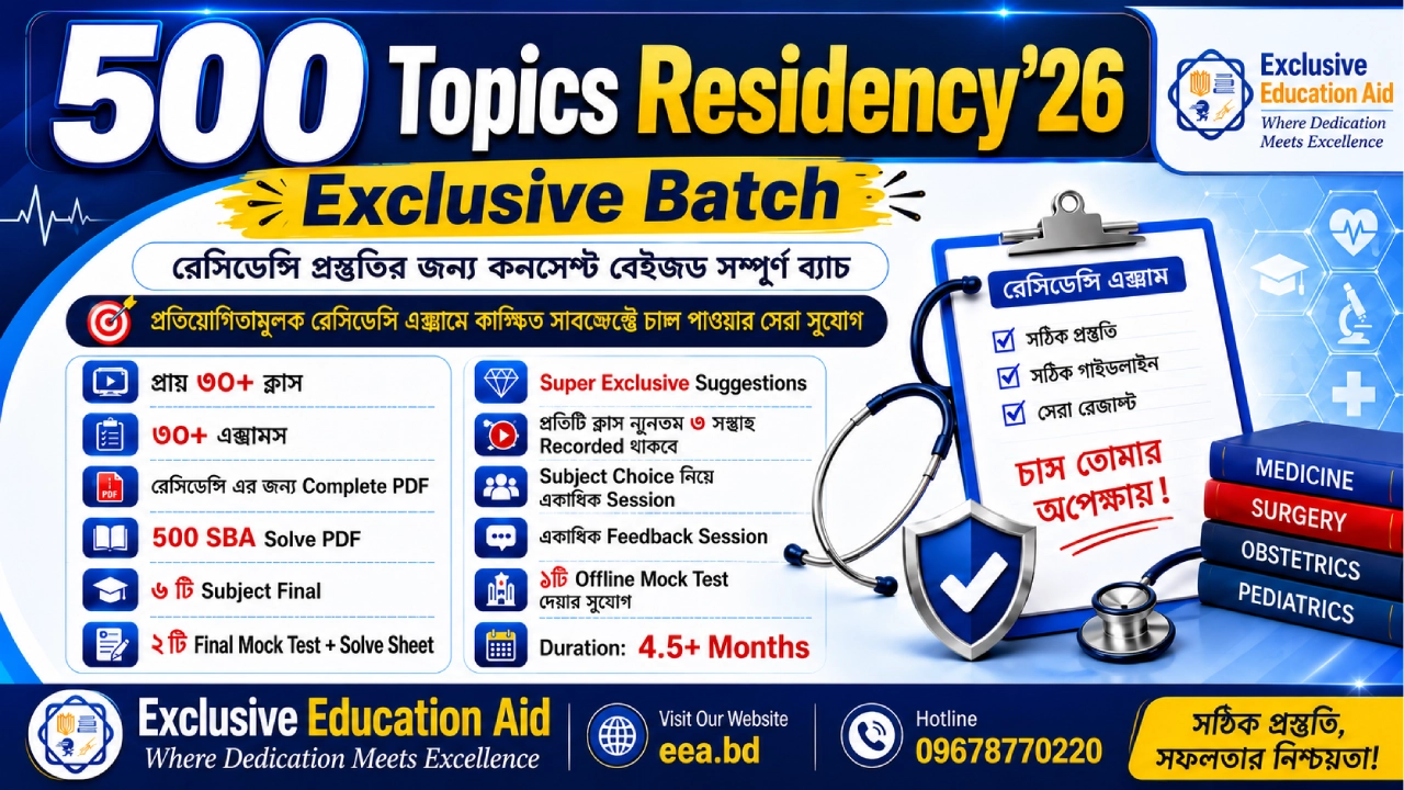 Rigel Residency 500 Topics Nov'26