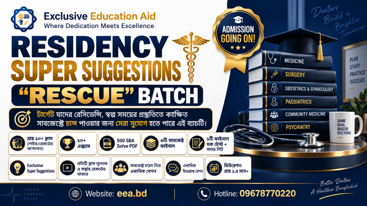 Residency Super Suggestion 'RESCUE' Batch